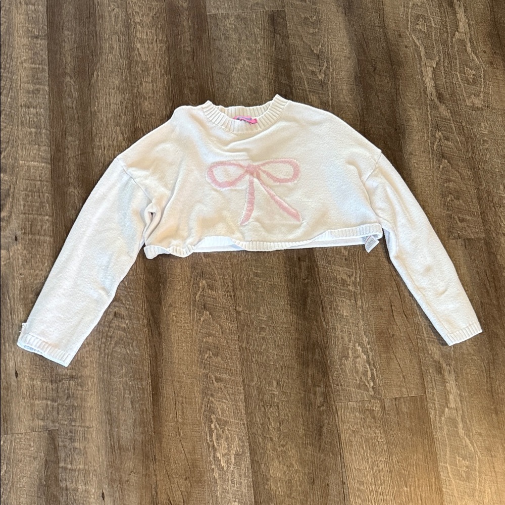 Edikted Pink Bow Sweater